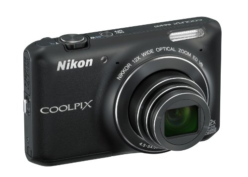 Nikon COOLPIX S6400 16 MP Digital Camera with 12x Optical Zoom and 3-inch LCD (Black) (OLD MODEL)