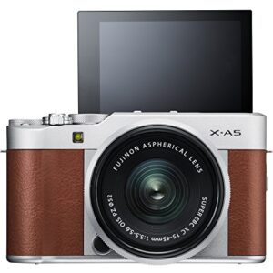 Fujifilm X-A5 Mirrorless Digital Camera w/XC15-45mmF3.5-5.6 OIS PZ Lens - Brown