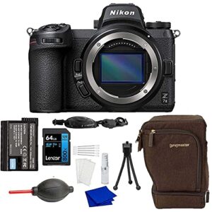 Nikon Z 7II FX-Format Mirrorless Camera Body Black Bundle with Advanced Accessory and Travel Bundle | Z7 II (USA Authorized - Nikon Warranty)