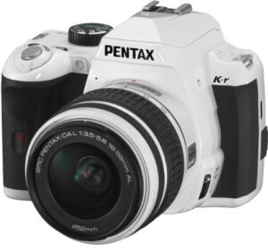 pentax k-r 12.4 mp digital slr camera with 3.0-inch lcd and 18-55mm f/3.5-5.6 lens (white)