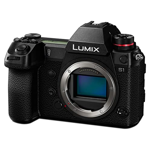 Panasonic LUMIX S1 Full Frame Mirrorless Camera with 24.2MP MOS High Resolution Sensor, L-Mount Lens Compatible, 4K HDR Video and 3.2” LCD - DC-S1BODY