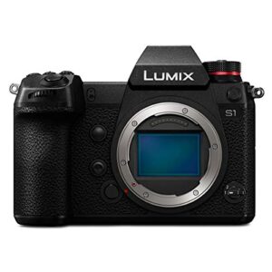 panasonic lumix s1 full frame mirrorless camera with 24.2mp mos high resolution sensor, l-mount lens compatible, 4k hdr video and 3.2” lcd – dc-s1body