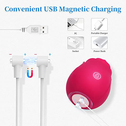 Fast Charging Magnetic USB Cable Cord Universal Charger for Massager, Compatible with Power Bank, Phone Charger Adapter & Computer, Suitable for Most Magnetic Massagers