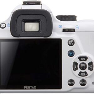 Pentax K-50 16MP Digital SLR Camera Kit with DA L 18-55mm WR f3.5-5.6 and 50-200mm WR Lenses (White) - International Version