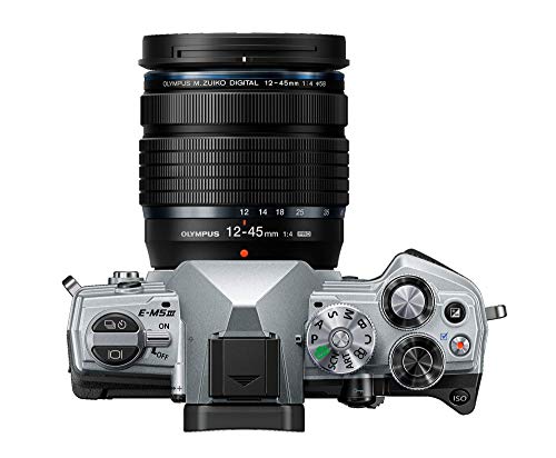 Olympus OM-D E-M5 Mark III Silver Body with Black M.Zuiko Digital ED 12-45mm F4.0 PRO Lens Kit