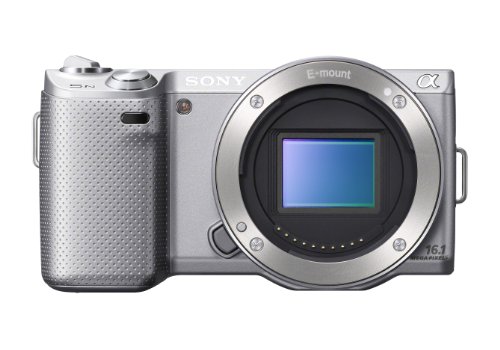 Sony NEX-5N 16.1 MP Compact Interchangeable Lens Touchscreen Camera With 18-55mm Lens (Silver)