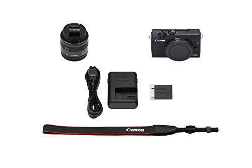 Canon EOS M200 Mirrorless Digital Camera with 15-45mm Lens International Version