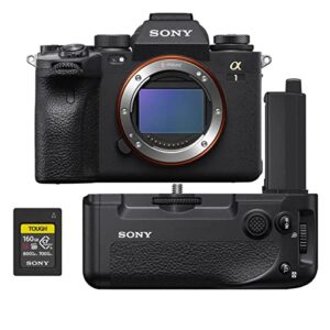 sony alpha 1 mirrorless digital camera – bundle vg-c4em vertical grip, tough 160gb cfexpress type a memory card
