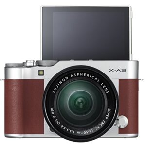 Fujifilm X-A3 Mirrorless Camera XC16-50mm F3.5-5.6 II Lens Kit - Brown