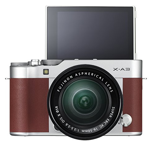 Fujifilm X-A3 Mirrorless Camera XC16-50mm F3.5-5.6 II Lens Kit - Brown