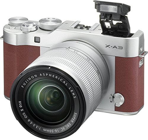 Fujifilm X-A3 Mirrorless Camera XC16-50mm F3.5-5.6 II Lens Kit - Brown