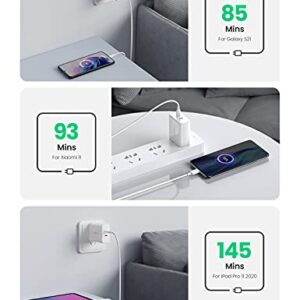UGREEN 40W Dual Port USB C Charger Block with Foldable Plug, PD USB-C Power Adapter, Compatible with iPhone 14/iPhone 14 Pro Max, iPhone 13/12/11,iPad Mini/Pro, Airpods, Apple Watch, S22/S20