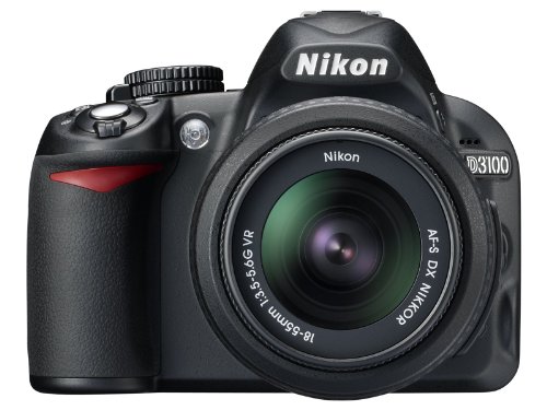 Nikon D3100 14.2MP DSLR Camera with AF-S DX 18-55mm f/3.5-5.6 VR Zoom Lens - (Black) (Discontinued) (Renewed)