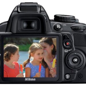 Nikon D3100 14.2MP DSLR Camera with AF-S DX 18-55mm f/3.5-5.6 VR Zoom Lens - (Black) (Discontinued) (Renewed)