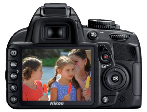 Nikon D3100 14.2MP DSLR Camera with AF-S DX 18-55mm f/3.5-5.6 VR Zoom Lens - (Black) (Discontinued) (Renewed)