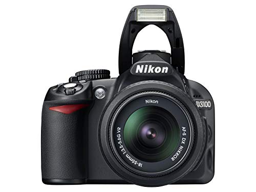 Nikon D3100 14.2MP DSLR Camera with AF-S DX 18-55mm f/3.5-5.6 VR Zoom Lens - (Black) (Discontinued) (Renewed)