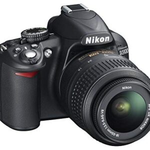 Nikon D3100 14.2MP DSLR Camera with AF-S DX 18-55mm f/3.5-5.6 VR Zoom Lens - (Black) (Discontinued) (Renewed)