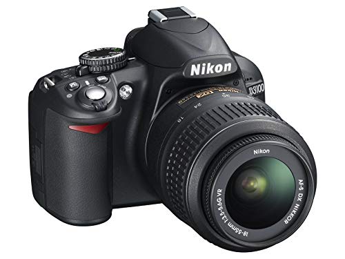 Nikon D3100 14.2MP DSLR Camera with AF-S DX 18-55mm f/3.5-5.6 VR Zoom Lens - (Black) (Discontinued) (Renewed)