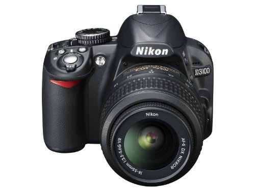 Nikon D3100 14.2MP DSLR Camera with AF-S DX 18-55mm f/3.5-5.6 VR Zoom Lens - (Black) (Discontinued) (Renewed)