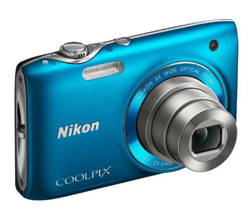 Nikon COOLPIX S3100 14 MP Digital Camera with 5x NIKKOR Wide-Angle Optical Zoom Lens and 2.7-Inch LCD (Blue)