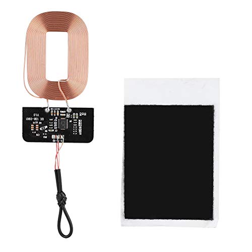 DIY Qi Wireless Charging Receiver Module Ultra Thin Wireless Charging Receiver Module Circuit Board Coil Charger, 5V 1A, Plug and Play