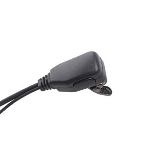 Caroo VX-261 earpiece G Shape Earpiece Headset with PTT Mic for Motorola Yaesu Vertex Standard Radio VX-261 EVX-261 VX-230 VX-231 VX-298 VX-350 VX-351 VX-180 EVX-531 Walkie Talkie 2 Way Radio