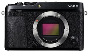fujifilm x-e3 mirrorless digital camera, black (body only)
