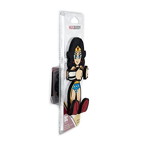 Hug Buddy Wonder Woman Air Vent Car Phone Holder, Adjustable, Universal Fit, Cell Phone Mount Compatible with iPhone, Samsung Galaxy, LG, Google, Nexus 5X, Moto, Black and Other Smartphones