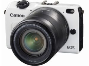 canon eos m2 mark ii 18.0 mp digital camera with 18-55mm f/3.5-5.6 is ef-m stm lens (white) – international version (no warranty)