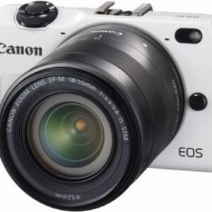 Canon EOS M2 Mark II 18.0 MP Digital Camera with 18-55MM F/3.5-5.6 IS EF-M STM Lens (White) - International Version (No Warranty)