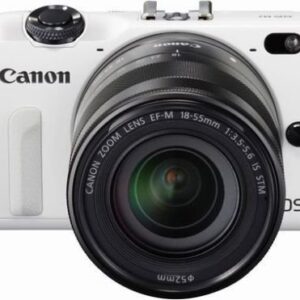 Canon EOS M2 Mark II 18.0 MP Digital Camera with 18-55MM F/3.5-5.6 IS EF-M STM Lens (White) - International Version (No Warranty)