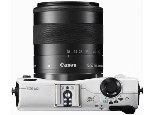 Canon EOS M2 Mark II 18.0 MP Digital Camera with 18-55MM F/3.5-5.6 IS EF-M STM Lens (White) - International Version (No Warranty)