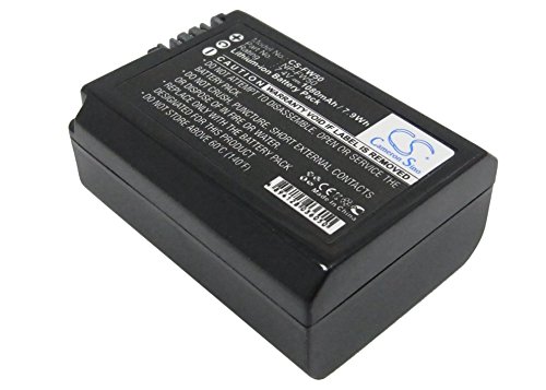 Replacement Battery for Sony DLSR A55, ILCE-5000, ILCE-5100, ILCE-6000, ILCE-7, ILCE-7/B, ILCE-7K/B, ILCE-7R/B, ILCE-7S, Mirrorless Alpha A3000, Mirrorless Alpha A5000, 7.4V/1300mAh