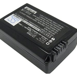 Replacement Battery for Sony DLSR A55, ILCE-5000, ILCE-5100, ILCE-6000, ILCE-7, ILCE-7/B, ILCE-7K/B, ILCE-7R/B, ILCE-7S, Mirrorless Alpha A3000, Mirrorless Alpha A5000, 7.4V/1300mAh