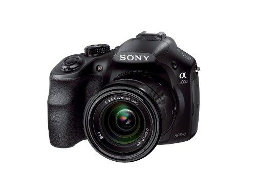 Sony Alpha a3000 ILCE-3000K 20.1 MP Mirrorless Digital Camera - Black - 18-55mm OSS Lens