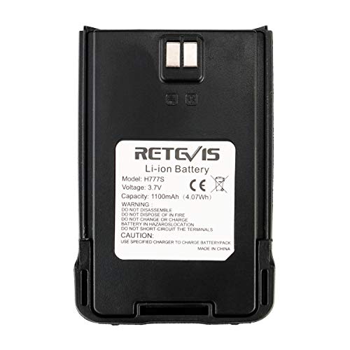 Retevis H-777S Walkie Talkies Battery,1100mAh Rechargeable Battery,3.7V 2 Way Radios Battery H-777S (not for H777) Walkie Talkies (1 Pack)