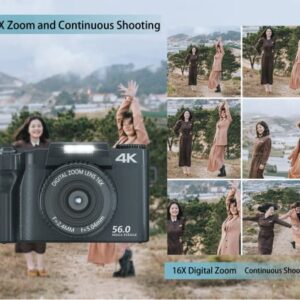 YouTube Camera 16X Digital Zoom,Video Camera with 1080P 24MP,32GB SD Card