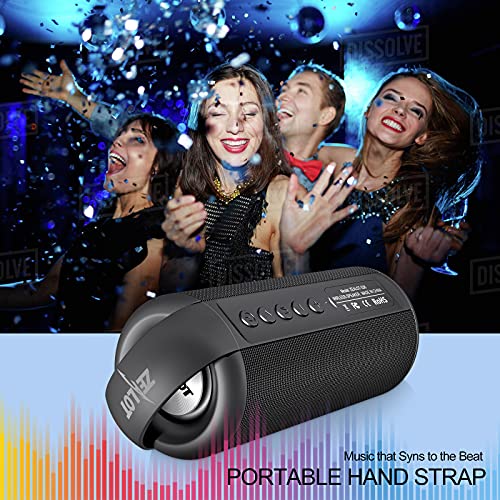 Bluetooth Speaker, ZEALOT Portable Bluetooth Speaker, Wireless Speaker with 20 Hours Playtime, Dual Pairing, Loud Stereo, Hiking Bluetooth Speaker with Hand Strap, Outdoor Speaker for Cycling & Travel