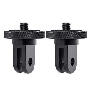 camera tripod mount for gopro adapter, 2pcs 1/4-20 screw conversion adapter for gopro hero10, insta360 one x3, x2, go 2, xiaomi yi and other action cameras