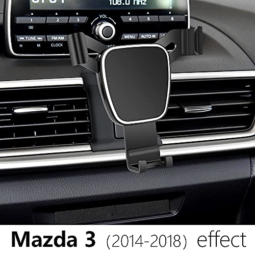 musttrue LUNQIN Car Phone Holder for 2014-2018 Mazda 3 Auto Accessories Navigation Bracket Interior Decoration Mobile Cell Phone Mount