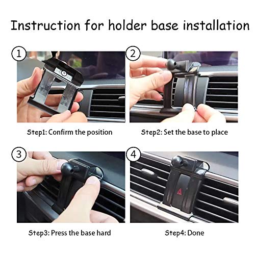 musttrue LUNQIN Car Phone Holder for 2014-2018 Mazda 3 Auto Accessories Navigation Bracket Interior Decoration Mobile Cell Phone Mount