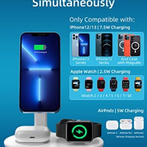 Magnetic Wireless Charging Stand with 20W PD Adapter, TERYTH 3 in 1 Wireless Charging Station Dock for iPhone 13, 12, Pro, Pro Max, Mini, Apple Watch 7/SE/6/5/4/3/2, AirPods Pro/3/2