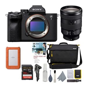 sony alpha 7 iv full-frame mirrorless ilc with 24-105mm lens pro bundle (7 items)