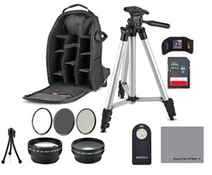 professional kit 52mm accessory bundle kit for nikon d3300 d3200 d3100 d5000 d5100 d5200 d5300 d5500 d7000 d7100 d7200 & dslr cameras, 12 accessories for nikon