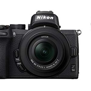 Nikon Z50 + Z DX 16-50mm + FTZ Mirrorless Camera Kit (209-point Hybrid AF, High Speed Image Processing, 4K UHD Movies, High Resolution LCD Monitor) VOA050K004