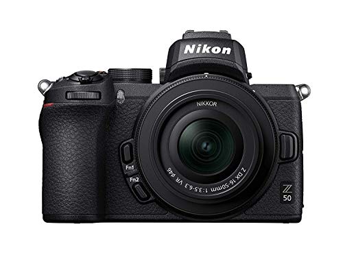 Nikon Z50 + Z DX 16-50mm + FTZ Mirrorless Camera Kit (209-point Hybrid AF, High Speed Image Processing, 4K UHD Movies, High Resolution LCD Monitor) VOA050K004