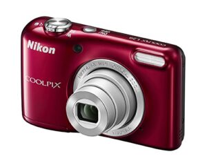 nikon coolpix l29 16.1 mp point and shoot camera with 5x optical zoom (red)