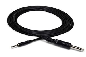 hosa cmp-105 1/4″ ts to 3.5 mm trs mono interconnect cable, 5 feet