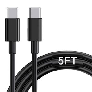 replacement usb type c charging cord cable for beats studio buds, beats fit pro earbuds & beats flex wireless earbuds charging (5ft)