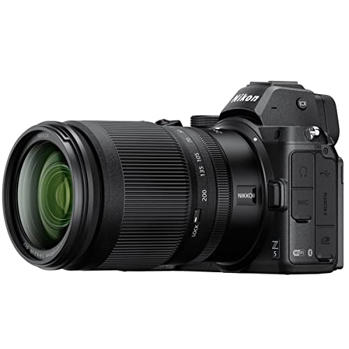 Nikon Z5 Full Frame Mirrorless Camera with NIKKOR Z 24-200mm f/4-6.3 VR Zoom Lens Mount Adapter FTZ